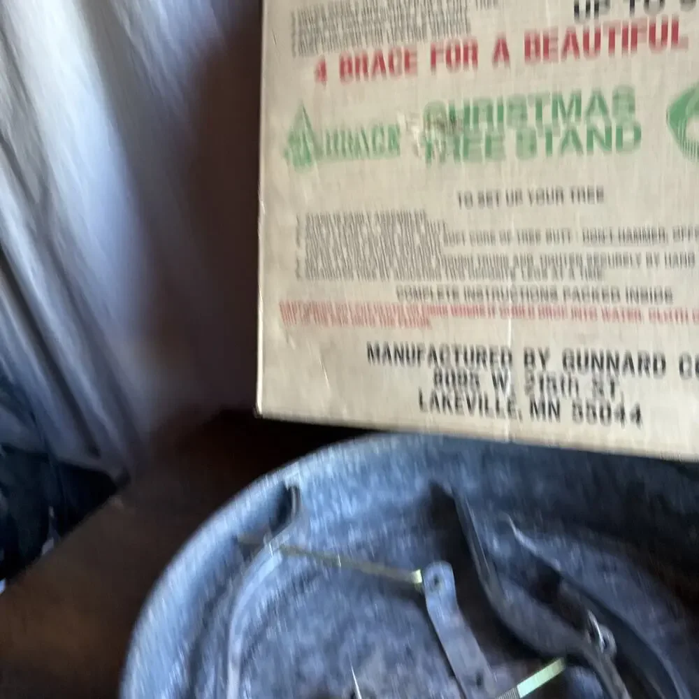 Gunnard Vintage 4 Brace #8 No Problem Christmas Tree Stand Up To 9’